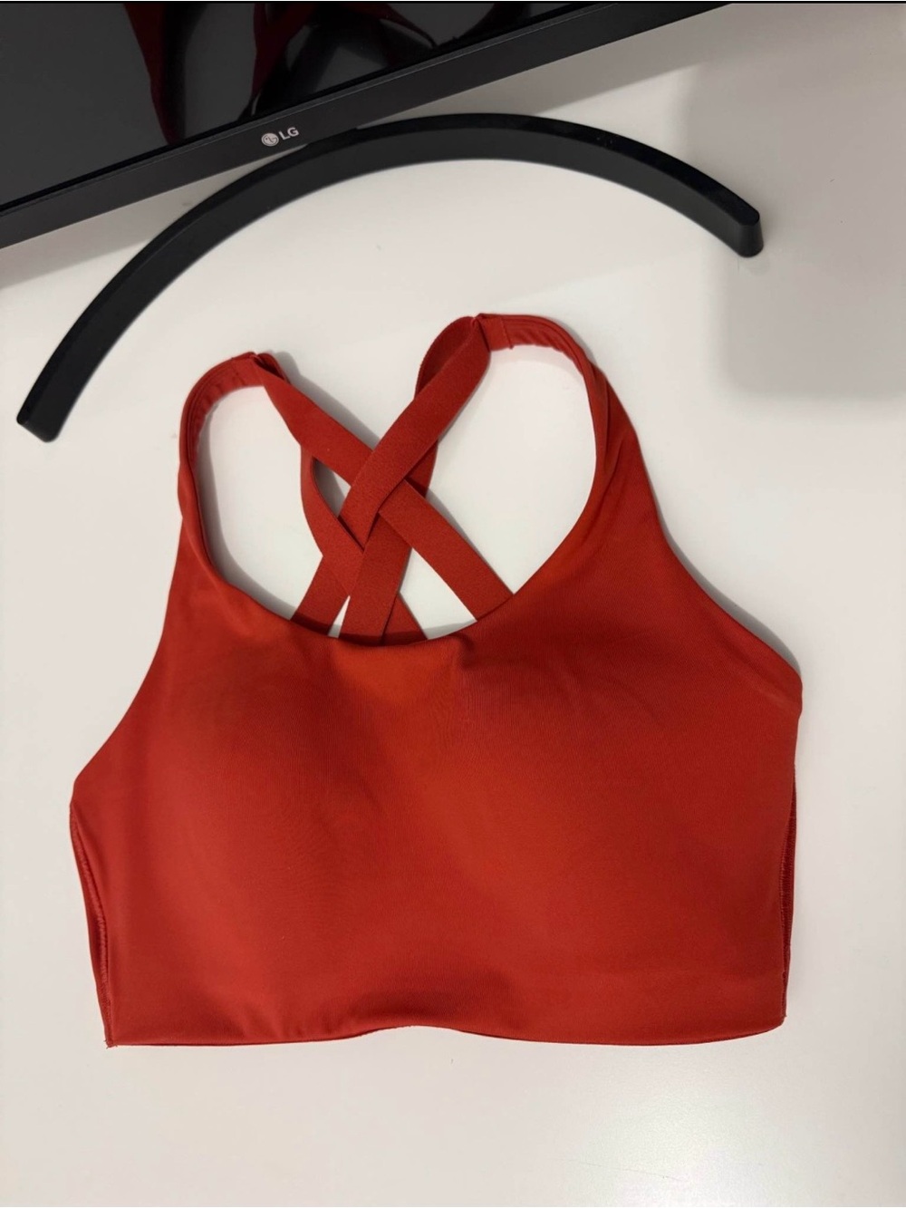 Lululemon Energy Bra- High Support 32-DD- Red